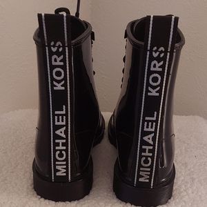 Michael Kors Shiny Black Rain Boots